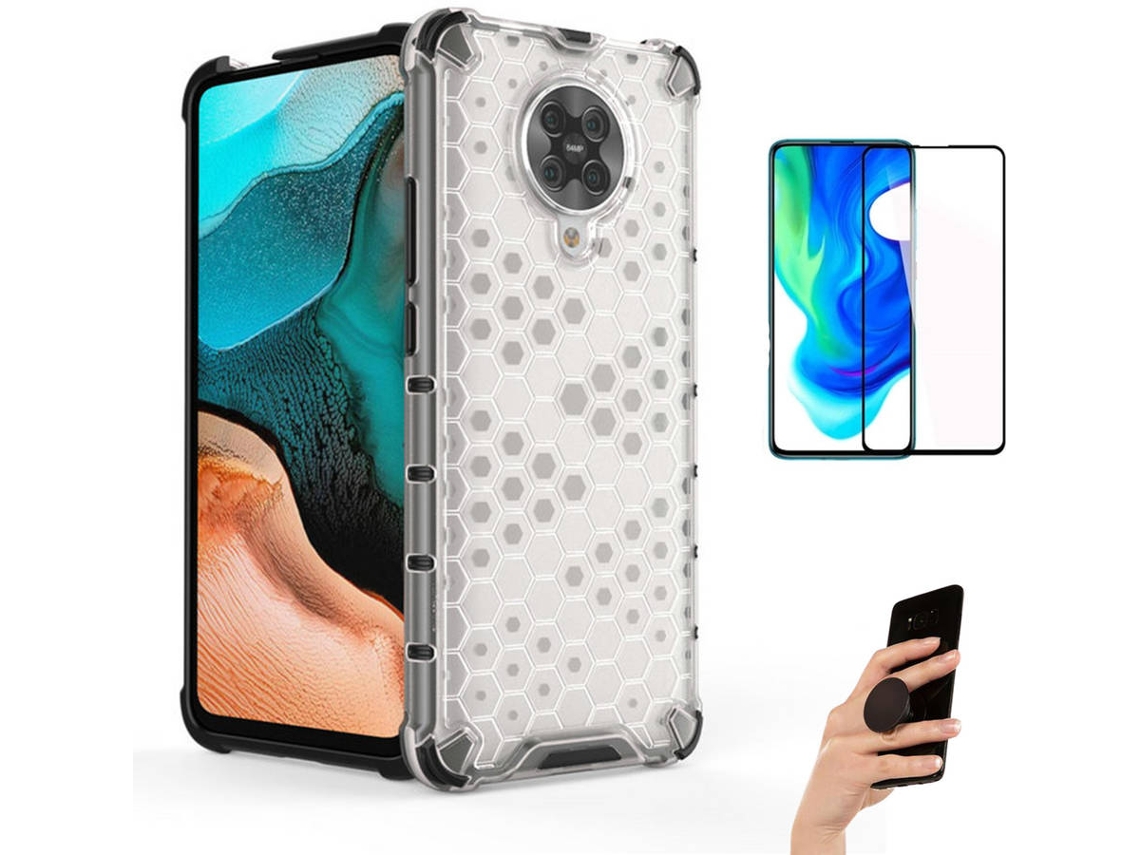 Kit Capa e Película Xiaomi Poco F2 Pro Full Cover Rumble