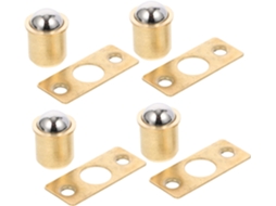 Conjunto De 10 Travas Esfera Cobre Puro Com Rolete, 16, 5mm, Ajustáveis, Portas De Armários E Móveis