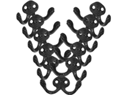 Conjunto De 10 Ganchos De Parede Vintage, Metal Com, Pendurar Casacos
