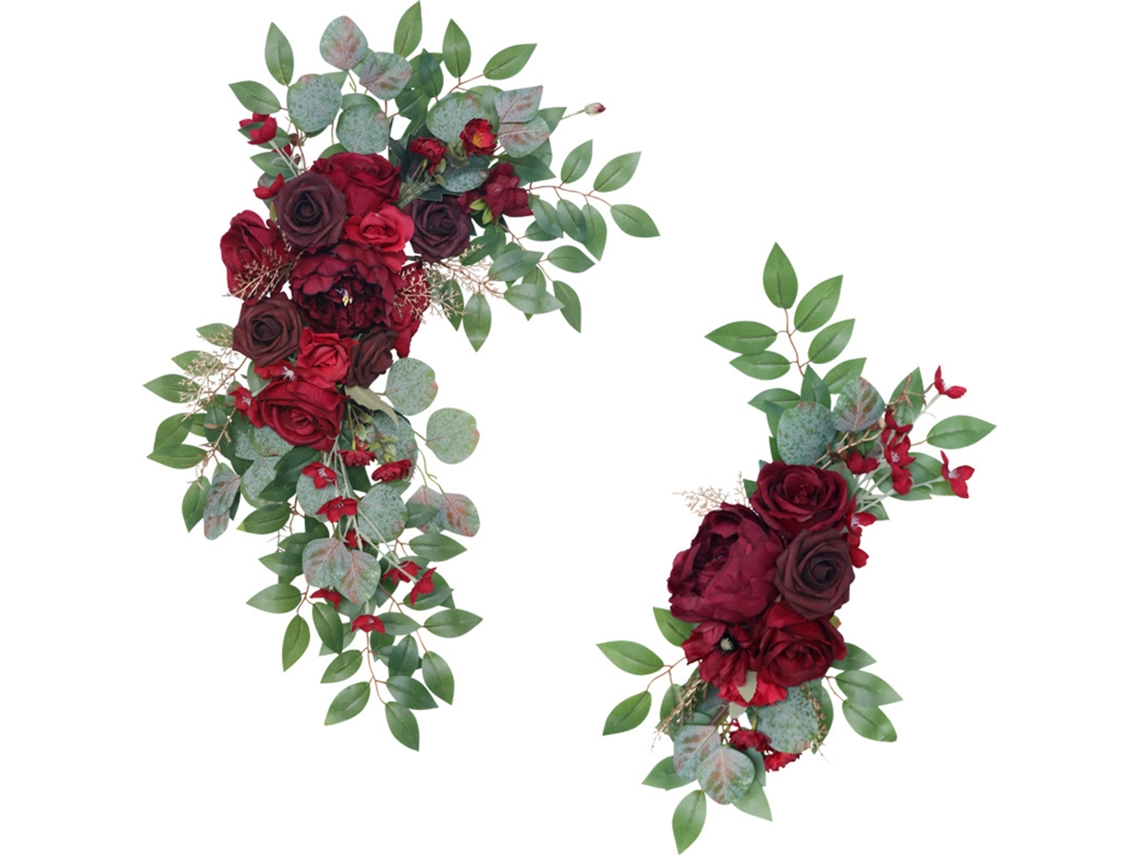 Laxiscreed Guirlanda De Flores De Peónia Artificial Para Casamento E Arco Nupcial Até 40cm