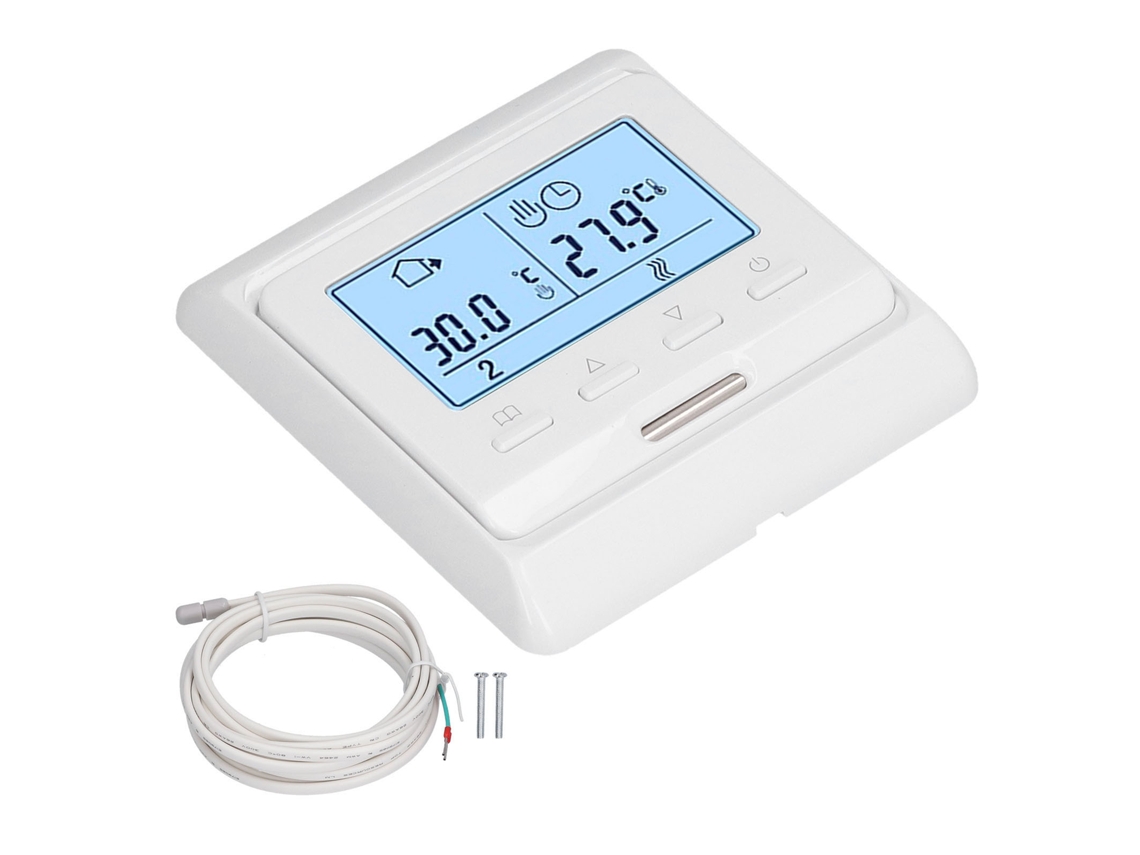 Termostato Inteligente Programável Lcd Para Aquecimento De Piso E Água