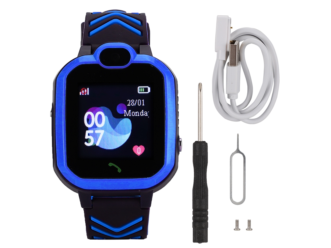 Relógio GPS Infantil EOOCOO (resistente à água, LBS)
