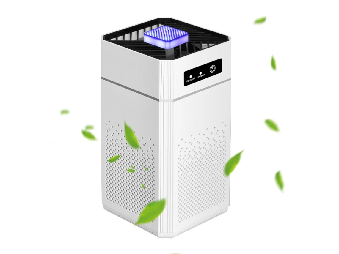 Purificador de ar com 2 filtros, limpa 120 m² de superfícies, remove até 99,97%. Slowmoose