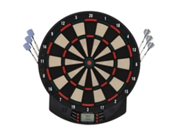 Tabuleiro de Dardos Eletrônico6dardos/26jogos8jogadores/efeitos Sonoros44x39,5x2,2cmpreto Ge