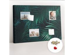 Quadro De Cortiça Folhas Tropicais Para O Quarto Das Crianças Espelharte (100x70 Cm)