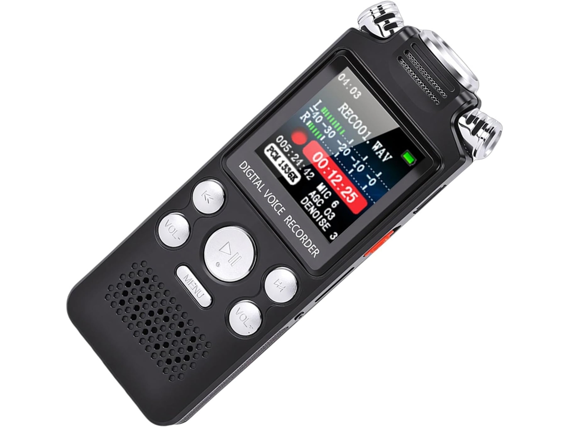 Licaevey Gravador Vocal Numérique Ai Palestra Redução Bruto, Ativo Por Voix, Leitor Mp3 Armazenamento Usb