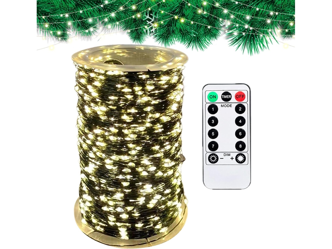 Luz De Natal Para Árvore Natal, À Prova D'água, Com Controle Remoto E