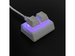 Teclado Com 2 Macros Para Programação, Mini Rgb Jogos, Desenho E Switches Vermelhos, Personalizado Osu Gaming -aquaforge