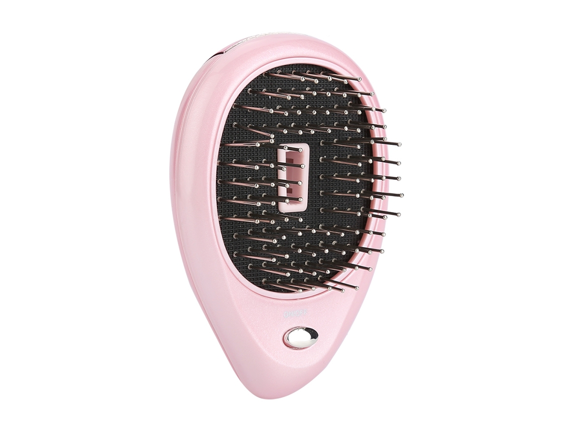 2026 cepillo Eléctrico Portátil para Massagem da Pele do Cabelo com Vibração e Pente de Cuidado Rosa