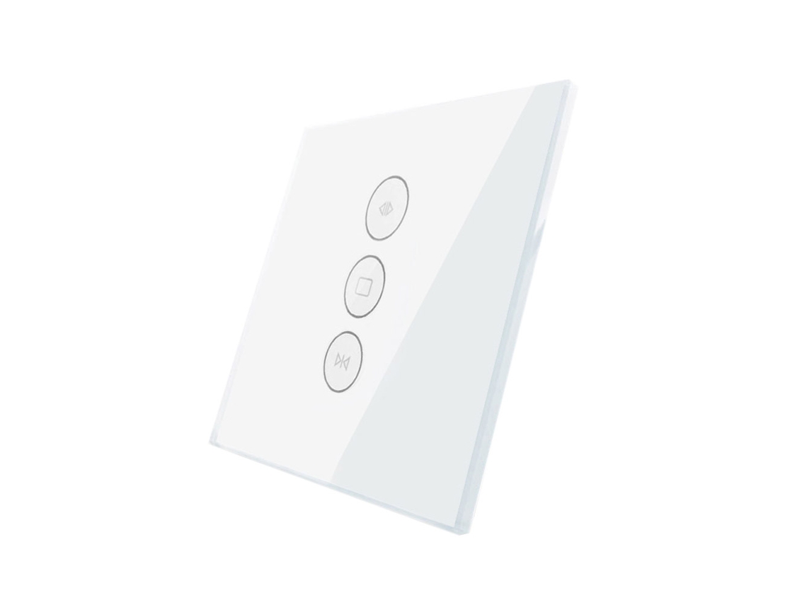 Frontal Persianas de Vidro Botões LEDBOX