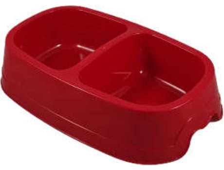 Comedouro para Gatos  Duplo 332063 (18 cm x 16 cm x 6.5 cm - Plástico)