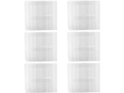 Pacote Osaladi com 24 envelopes e pastas transparentes impermeáveis tamanho A5, dobradas em 6 partes, em PVC, para documentos e envelopes, com zíper.