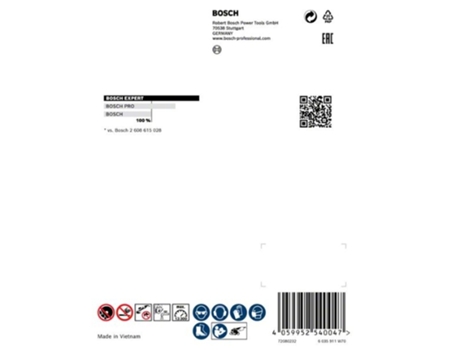 Disco de Diamante BOSCH X-Lock Expert Multimaterial 115x22,23x2,4x12 mm para Rebarbadoras Pequenas