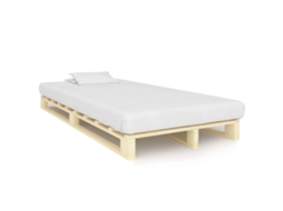 Bed Frame, Bed Frames Vidaxl Marrom Madeira De Pinho (120 X 200 Cm)