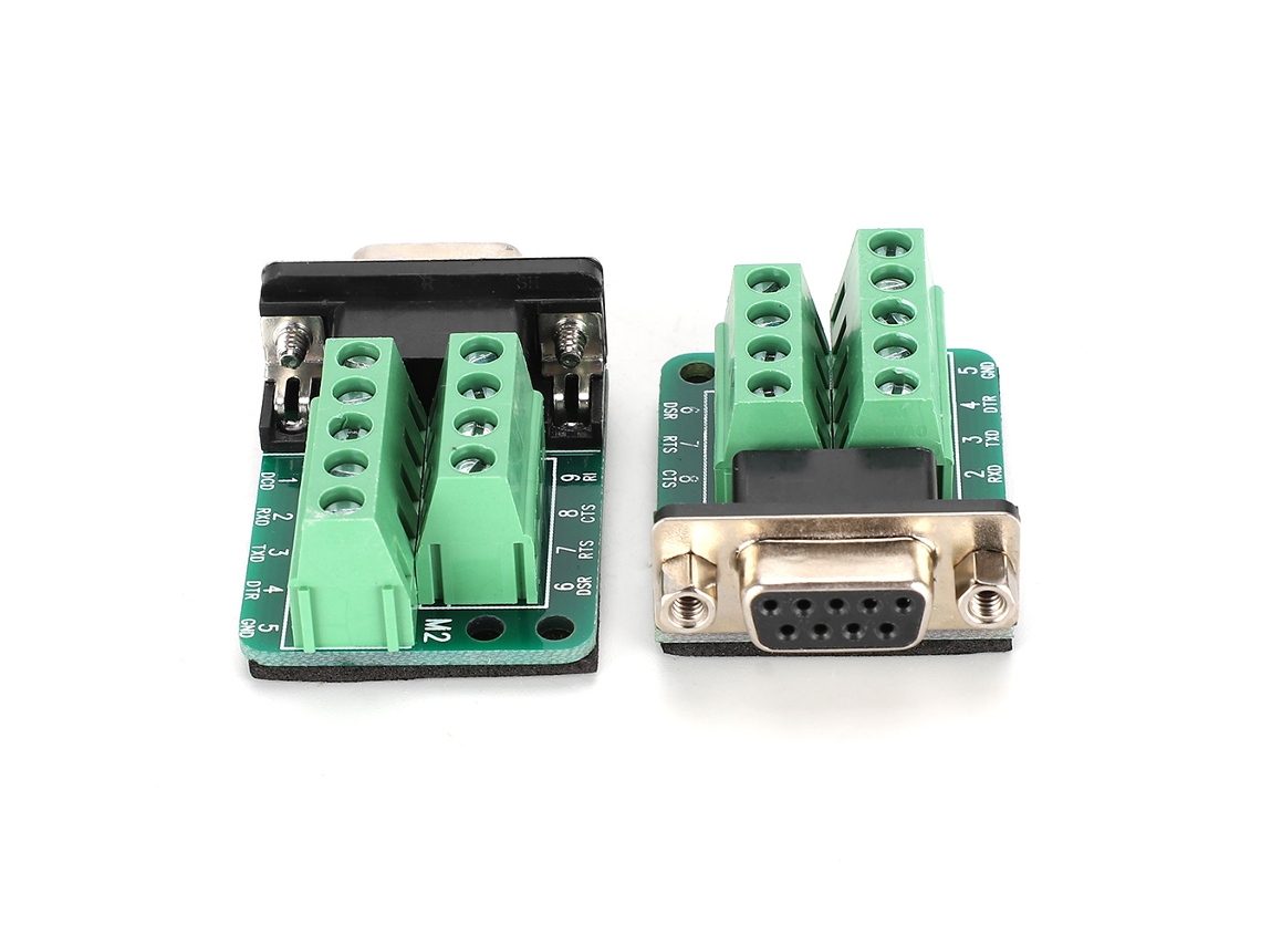 Conector DB9 fêmea AWTS de parafuso 9 pinos com isolante de lona 5.0mm pitch para adaptador de terminais S/MARCA