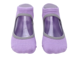 Meias De Pilates Feminino Antiaderente Sem Costas Respiráveis Para Yoga Fitness Esportes Roxo