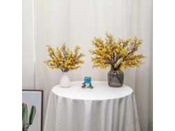 Conjunto de 6 Flores Artificiais de Gipsófila para Decoração de Casa, Escritório, Casamento, Natal e Festas AQUAFORGE (amarelas)