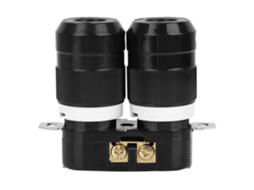 Conjunto De Plug E Tomada Industrial Us Pa66+latão, Tomada Duplex, Certificação Ul, 125v (20a)