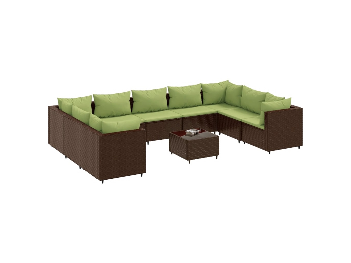 Garden Lounge Set, Garden Lounge Sets Vidaxl Marrom Rattan / Vime (n/a)