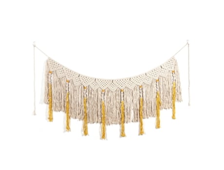 Pano Têxtil Nórdico Artesanal Com Tingimento Manual, Decoração De Parede Boho Trançado Com Borlas Aiailikill
