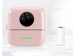 Impressora Térmica Portátil Rosa Mini Impressora Térmica Sem Fio Para Impressão Fotográfica De Bolso Slowmoose