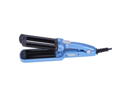 2026-mini Rizador De Cabelo Elétrico De Três Barras, Ferramenta De Penteado (azul)