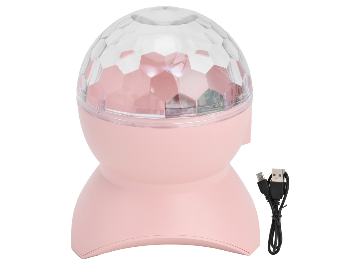 2026 projetor de Estrelas Usb com Bluetooth, Cartão de Memória e Usb, Lâmpada Noturna Musical Rosa Transparente para Casa, Casamento e Festa
