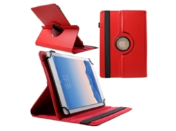 Capa Universal De Couro Texturizado Com Lichia, Suporte Giratório 360 ​​graus E Proteção Anti Queda Para Tablets 9 A 10 Polegadas Tuotuo