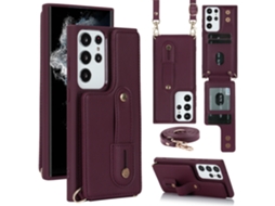 Qd - Capas De Cartão Multifuncionais Para Smartphone Samsung S23u Com Cordão, Capa Tipo Carteira De Luxo Compatível Com Iphone 15 E Iphone Xr