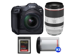 Eos R3 + Rf 24 70mm F/2.8 L Is Usm + Rf 70 200mm F/2.8 L Is Usm + 1 Sandisk 128gb Extreme Pro Cfexpress Type B + 2 Canon L + Ebook Pricedirect CANON