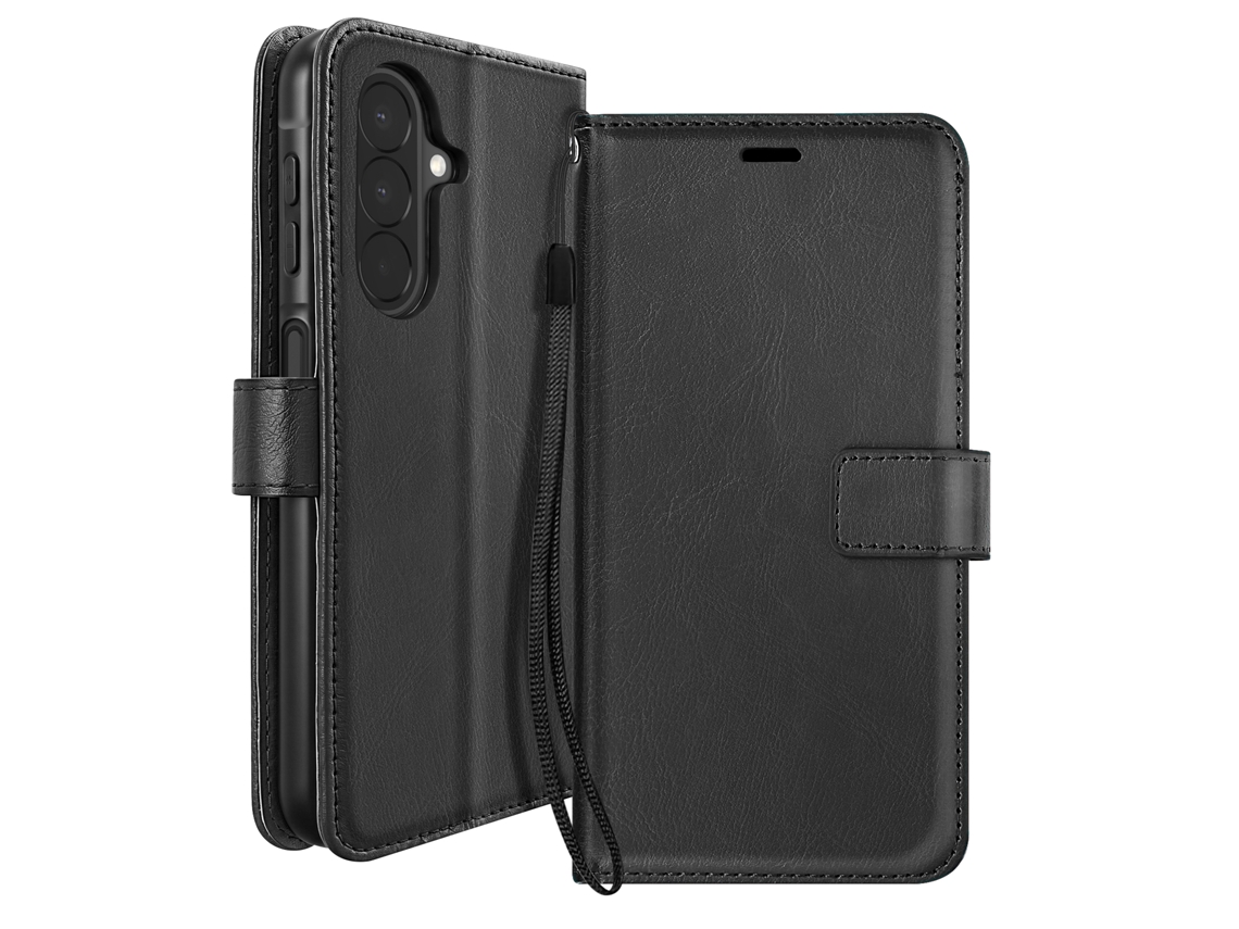 Capa Carteira Para Galaxy A27 Com Correia De Mão E Suporte De Vídeo