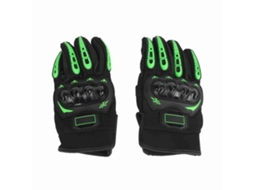 Luvas de moto de dedos completos, tela tática, transpiráveis, mão inteira, verde
