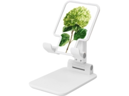 Suporte Vintage Dobrável Para Celular Com Altura E Ângulo Ajustáveis, Compatível Com Todos Os Smartphones, Branco