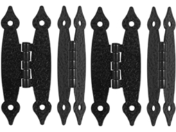 Dobradiças Rústicas Em Formato De Borboleta Tehaux, 4 Peças, 3, 5 Polegadas, Resistentes, Para Armários