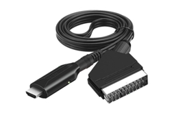 Conversor Compatível Com Scart Para Hdmi Plug And Play Acessório De Áudio Com Ampla Compatibilidade Para Aquaforge