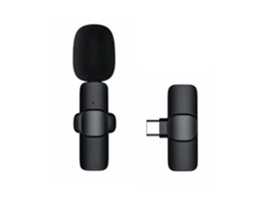 Microfone de Lapela Sem Fio para Android Microfone Sem Fio Plug-Play