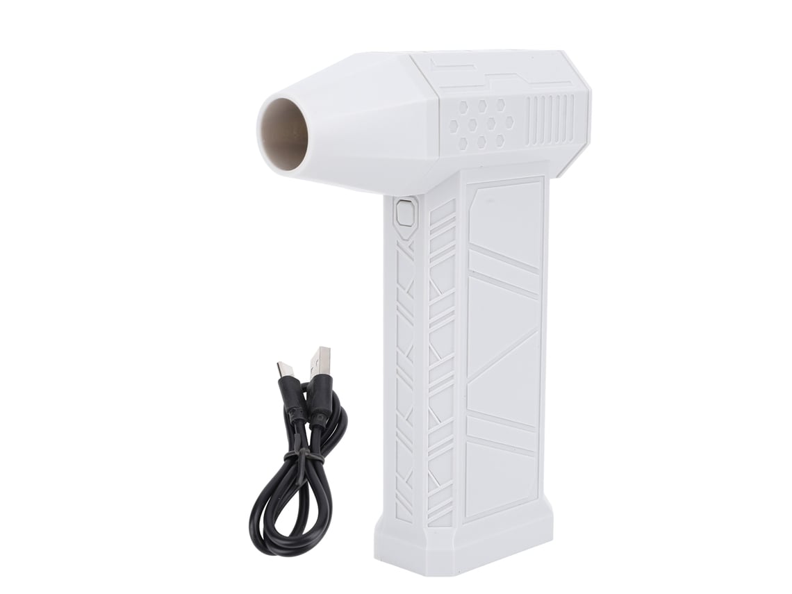 Ventilador Turbo Sem Fio Soprador Ar Secador com Motor Sem Escovas 3 Velocidades Cinza | S/MARCA
