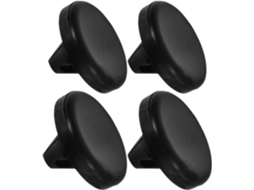 Conjunto de 4 pastilhas de freio para pedal de embreagem, compatíveis com diversos veículos.