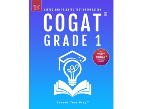 Livro Cogat Grade 1 Test Prep Gifted And Talented Test Preparation Book - Two Practice Tests For Children In First Grade De Savant Test Prep (inglês)