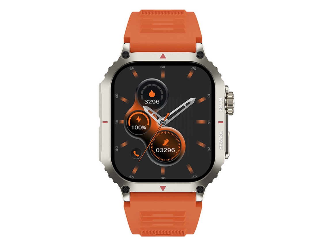 Smartwatch SHAH ARPAN Múltiplos Modos Esportivos Laranja