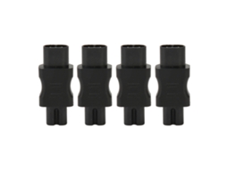 Aetheria 4pcs Adaptador de Plugue Iec320 C8 para C7 Conversor de Energia para Pdu Notebook Ups