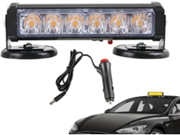 Luz De Advertência Intermitente Magnética Potente Para Carro
