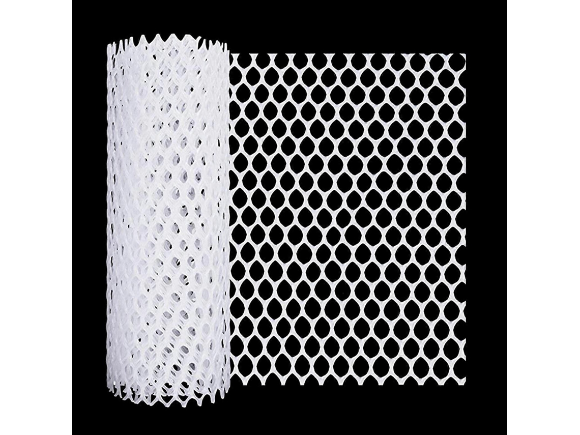 Rede de cerca de jardim plástica para coelhos, galinhas, criação exterior, artesanato, proteção, branco | S/MARCA