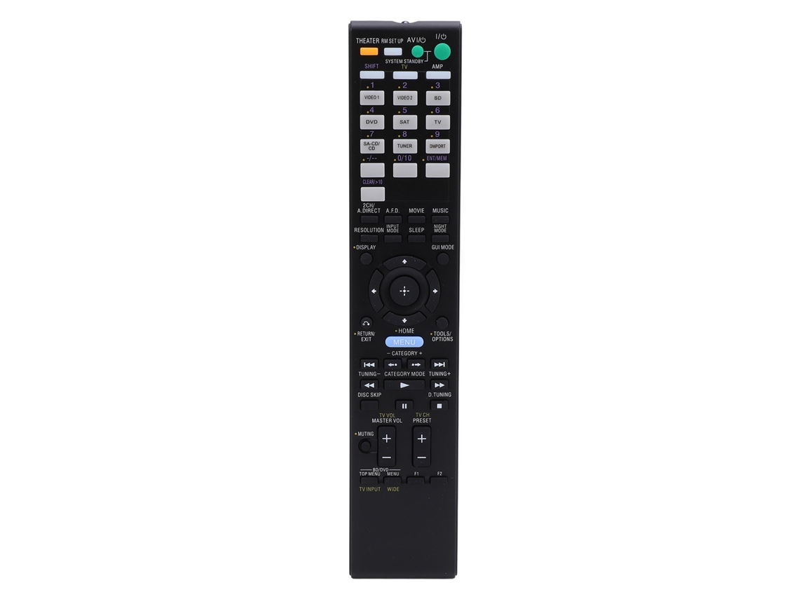 Controle Receptor Sony EOOCOO (reprodução de áudio e vídeo)