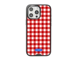 Capa Tkdaddy Caseevo Para Iphone 16 Pro Compatível Com Magsafe Tpu Acrílico Capa Magnética Para Celular Com Placa Traseira De Grade Removível Vermelha