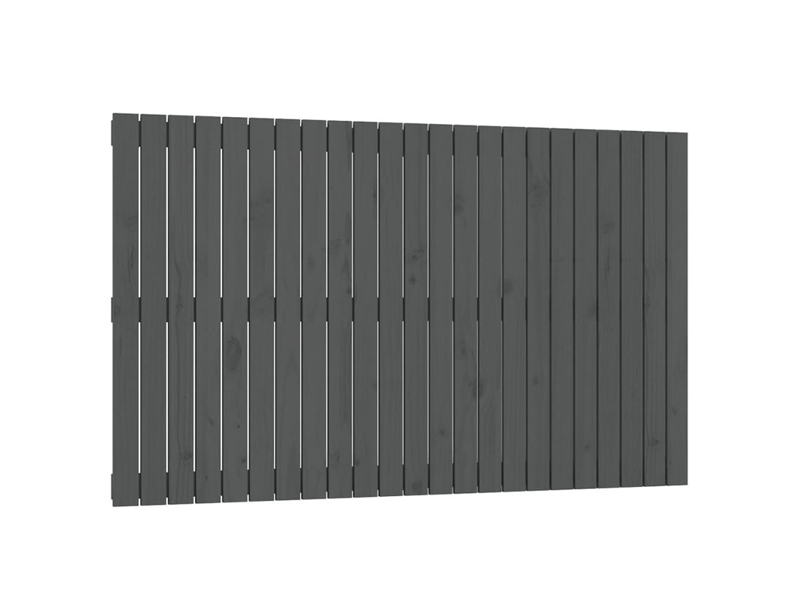 Cabeceira de Parede em Madeira de Pinho Maciça Cinza MAISON EXCLUSIVE (147x90x3 cm)