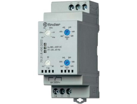 Relé de monitoramento de rede 70.31.8.400.2022 70.31.8.400.2022 Monitoramento de rede trifásica, localizador de subtensão (380 415 V/ac)