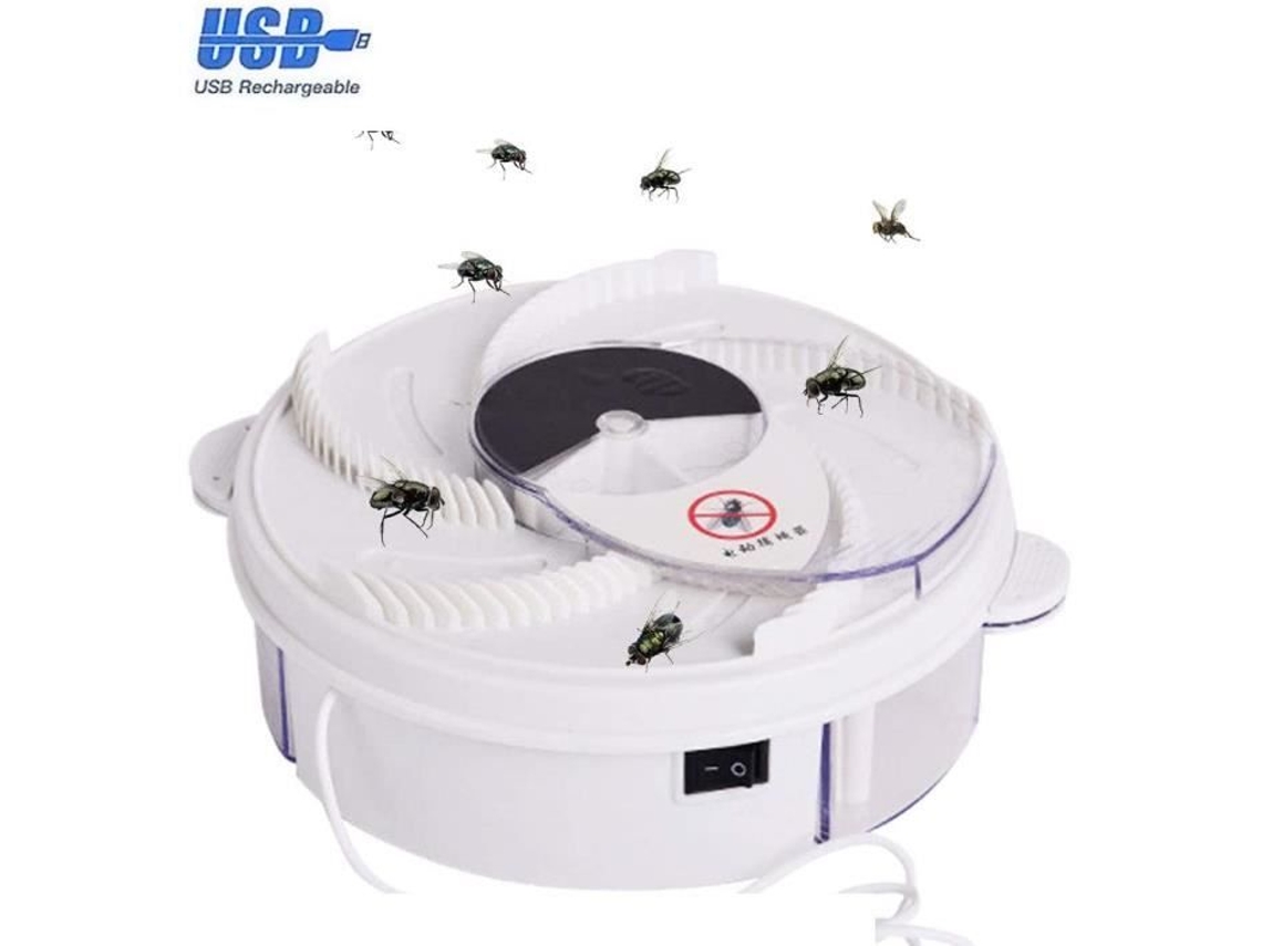Assassino elétrico de insetos, coletor automático de moscas rotativo por USB, assassino físico automático não tóxico de mosquitos Ron 371 S/MARCA