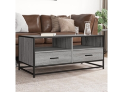 Vidaxl Mesa De Centro 100x50x45cm Derivados Madeira/metal Cinza Sonoma