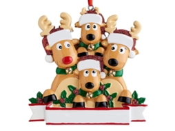 Enfeite de Natal com Cabeça de Veado em PVC LAXISCREED